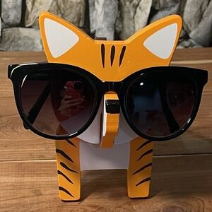 Fossil Vintage Oversized Designer Sunglasses Black Frame Only 51-19-140